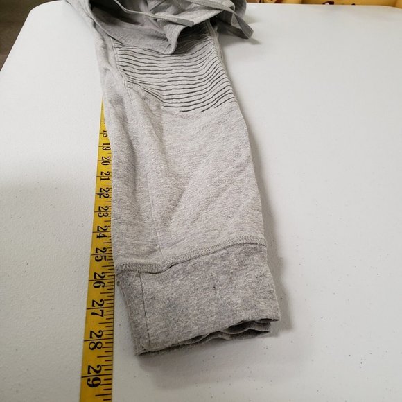 Alo Yoga Womens Pull On Sweatpants Size S Gray Tapered Leg Mid Rise Drawstring - Picture 8 of 10